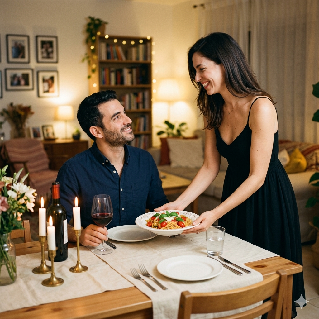 lovers at home